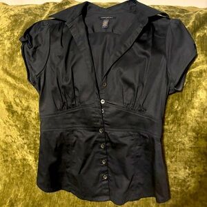 Banana Republic black dress shirt. Size 6